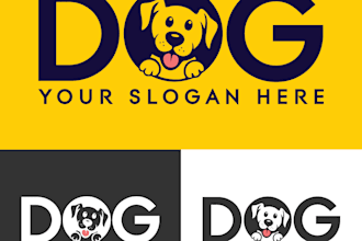 create gorgeous logo for a dog paw, dog adventure, with my new thinking