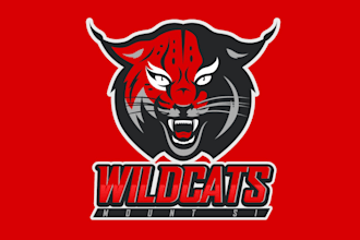 design high school wildcat logo