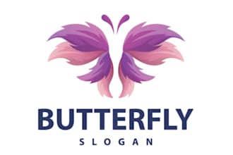 make fantastic high quality butterfly logo