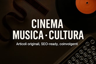 write compelling cultural articles on cinema, music, and more