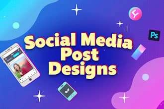 design social media posts, banners, and ads for marketing