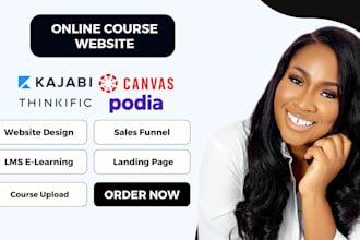 upload online course on udemy, canvas lms, wix online program, kajabi, thinkific