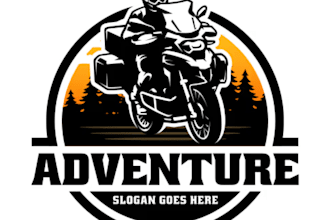 create wonderful eye catchy motorcycle club logo