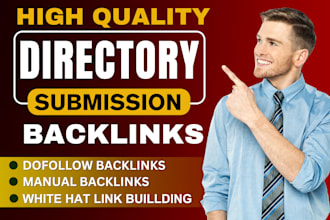 do 400 directory submission SEO backlinks for URL fast index and ranking