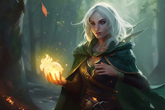 make you a fantasy character other type of concept painting