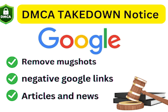 remove permanently mugshots, article, court cases negative links from google