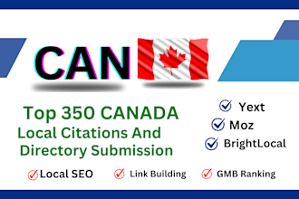 do 350 canada local citations and directory submission