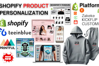 integrate zakeke customily kickflip teeinblue for shopify product customization