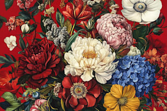 make any floral, animal or botanical art