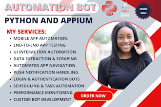build ios automation bot android automation bot using selenium and appium python
