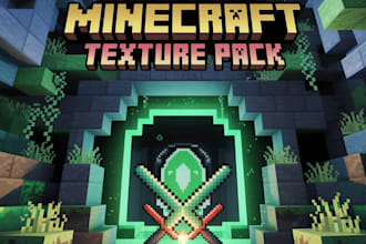 create a custom minecraft texture pack or resource pack for you