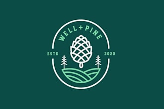 create a modern minimalist brewery beer company logo design