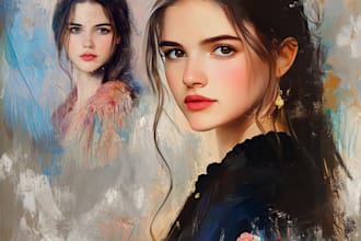 make any photo as a realistic digital oil painting portrait