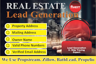 do skip tracing and leads generation for USA real estate