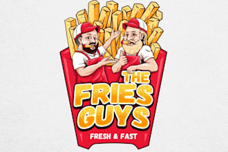 design a fun unique mascot character logo for your food brand