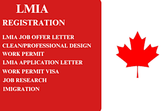 help you with lmia job research, job offer letter with work permit
