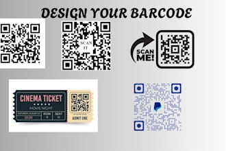 design we code poster payment,scan me code event ticket barcode, qr code
