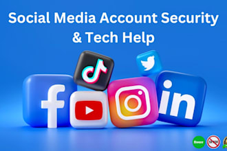 help in social media account security, provide tech support