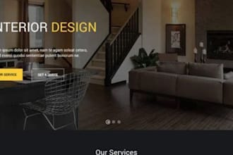 design SEO interior design website, construction website, home decor website