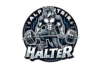 create modern physical fitness, bodybuilding, gym, yoga logo