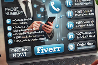 collect targeted person mobile and direct phone numbers for lead generation