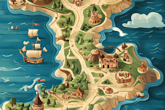 create a dnd fantasy city, town, dungeon, or battle map