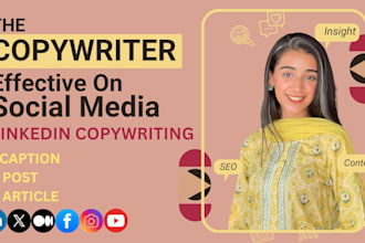 manage your social media and write engaging instagram linkedin facebook posts