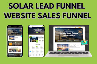 create autopilot solar lead funnel solar lead capture landing page solar website