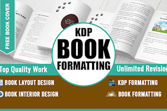 book formatting and layout design book formatting for amazon kdp cover design