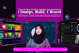 website ui ux design, figma landing page, website mockup, saas landing page
