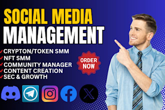your web3 token nft crypto social media manager and content creator ai nfts meme