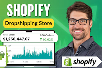 create shopify website design,  shopify dropshipping store, shopify redesign