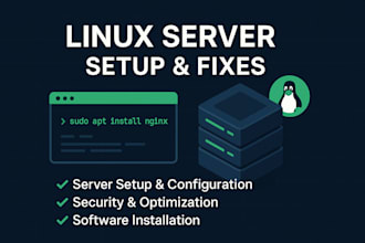 install, configure or fix your linux server