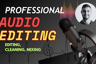 do professional audio editing, noise removal, enhancement and repair