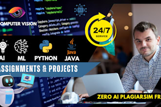 do ai ml computer vision python and java assignments and projects