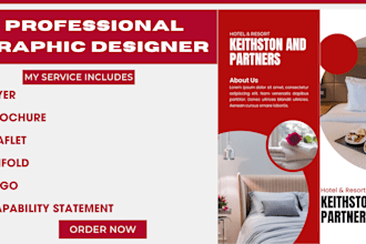 design brochure, flyer, leaflet, trifold, logo with capability statement