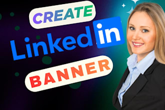 create professional linkedin banner and cover