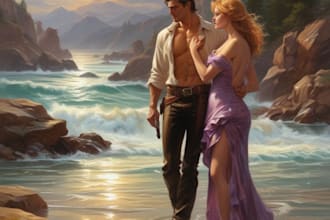 create illustrated romance book cover romance book