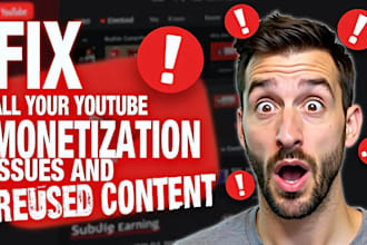 fix youtube monetization reused content issues copyright and adsense