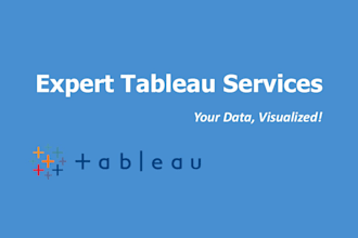 develop interactive tableau dashboards