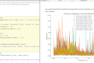 tutor matlab assignment mechanical vibrations structural analysis thermodynamics