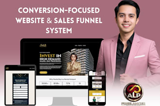 funnel design, landing page, setup automation