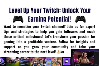do twitch overlay, emotes, clips, panels, logo, banner, sub badges or promotion