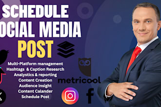 design manage and schedule your social media post on loomly metricool hootsuite