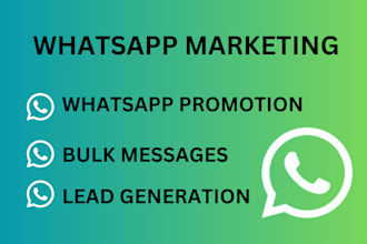do whatsapp message promotion bulk whatsapp marketing