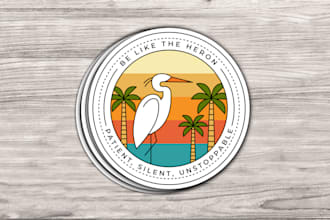 create cute custom sticker designs for you