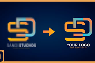 convert your pixelated logo into a high quality vector