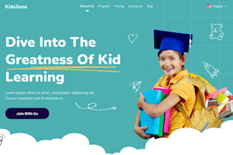 build kindergarten website daycare website and preschool website on wordpress