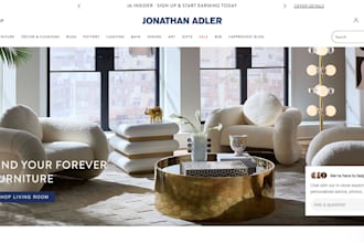 design frames ecommerce website DIY rugs store lighting store home decor website