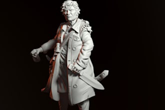 3d articulated model historical miniature military figure tabletop game stl file